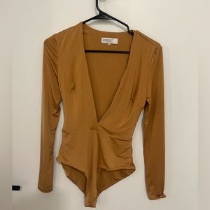 House of cb yellow bodysuit